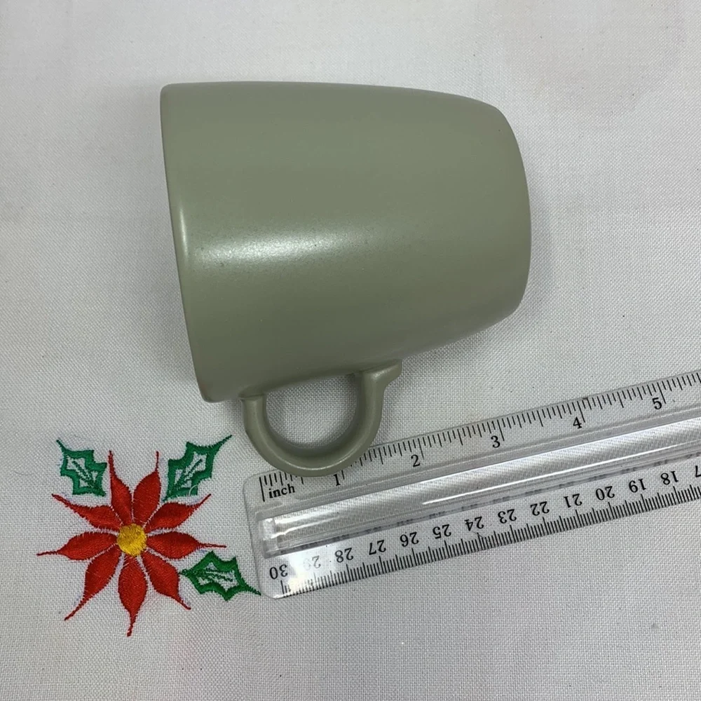 3.5” green Ikea coffee tea hot coco drink mug cup nwt sturdy unused